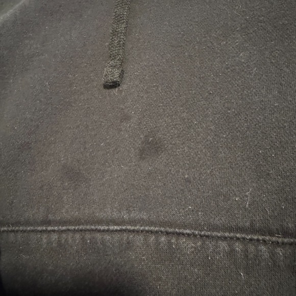 Nike Hoodie Swoosh Logo Pullover Hooded Sweatshirt Black Men's Size 2XL - Picture 5 of 15